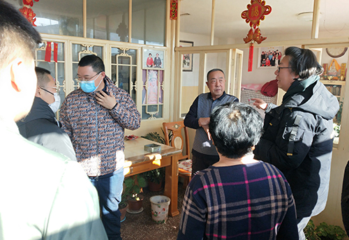 前桃花煤改電電視台采訪